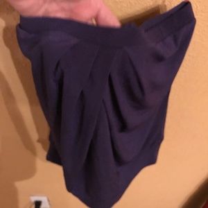 Purple polyester/spandex Tub Top